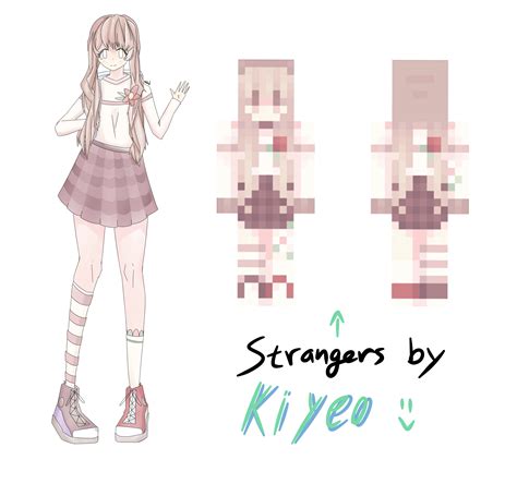 Week 1 Of Me Drawing Minecraft Skins As Anime Characters R Minecraft