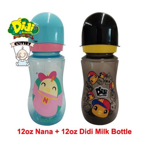 Hot Set Didi And Friends Didi Nana New Design Wide Neck Milk Bottle 12oz Limited Shopee