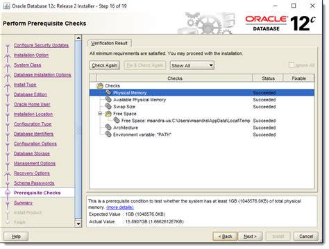 Installing Oracle Database 12c