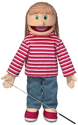 25 Emily Peach Girl Full Body Ventriloquist Style Puppet Wish