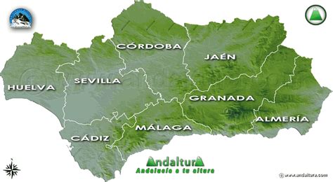 Provincias Capitales Comarcas Y Municipios Andaltura