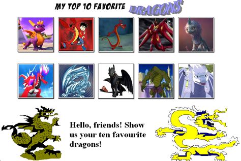 My Top 10 Favorite Dragons Meme By Neonheroacademia03 On Deviantart
