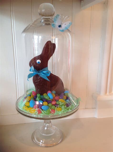 Easter Bunny With Jelly Beans Under Glass Jelly Beans Easter Bunny Easter