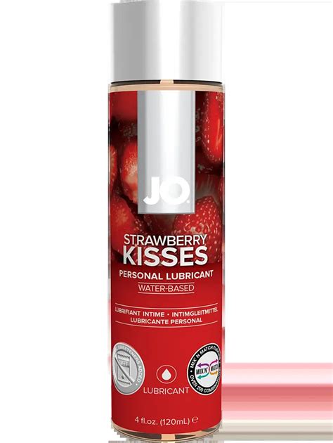 Jo H2o Strawberry Kisses Flavored Lubricant 120 Ml Anteros