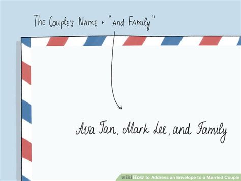 That covers the entire family. 3 Ways to Address an Envelope to a Married Couple - wikiHow