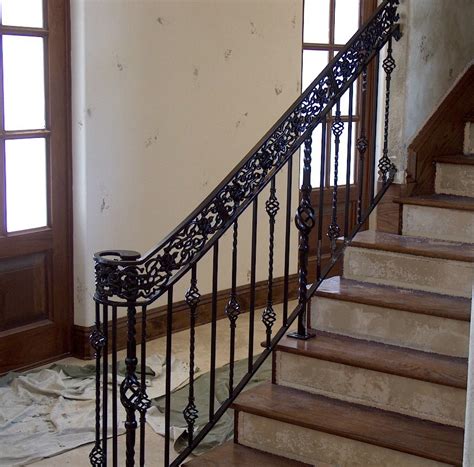 How to make the difference between a banister, a railing and a handrail ? Rod Iron Railing for Interior and Exterior Decorations ...