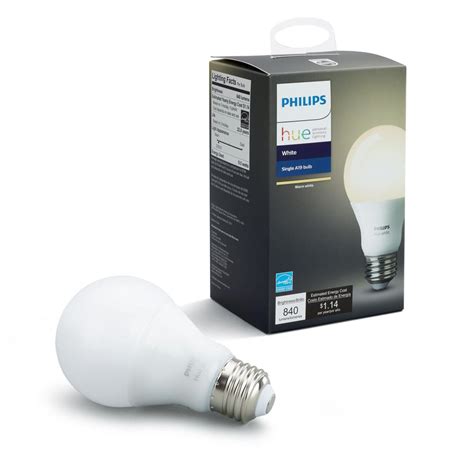 Philips Hue White A19 60w Equivalent Dimmable Led Smart Bulb 455295