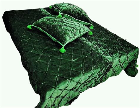 Emerald Green Velvet Comforter Emerald Green Luxury Quilt Etsy