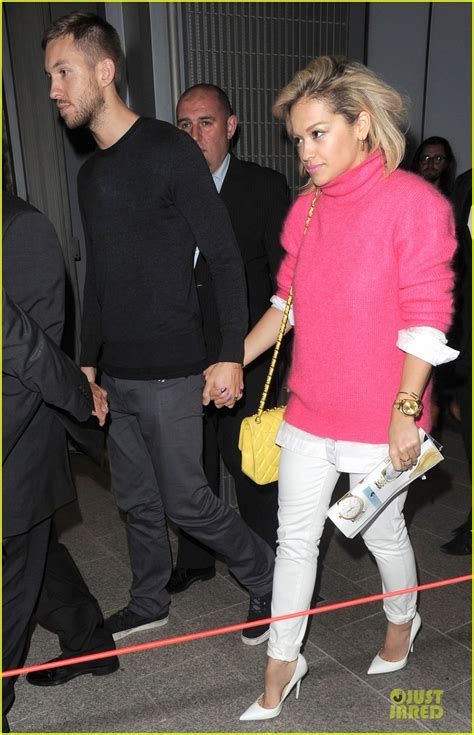 Rita Ora Calvin Harris Hold Hands At Daft Punk Party Photo Pictures Just Jared