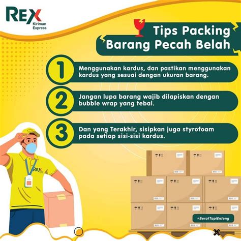 Tips Packing Barang Pecah Belah Rex Kiriman Express
