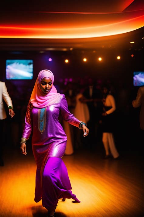 Lexica Muslim Hijabi Woman In The Club Dancing