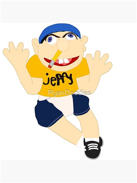 Jeffy Puppet Sml Youtube Art Print For Sale By Ryandoodles Redbubble