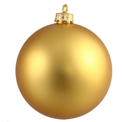 Vickerman 8 Gold Matte Christmas Ball Ornament