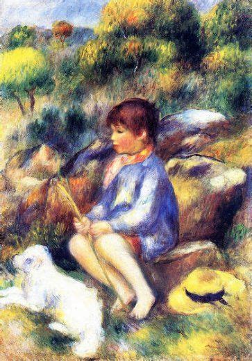 Pierre Auguste Renoir Young Boy By The River Art For Sale Sanat Resim
