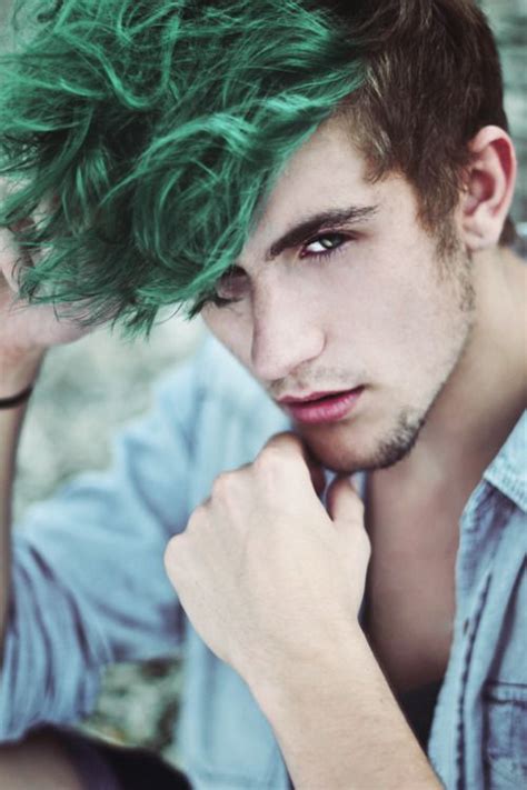 All I Ever Wanted Men Hair Color Green Hair Green Hair Men