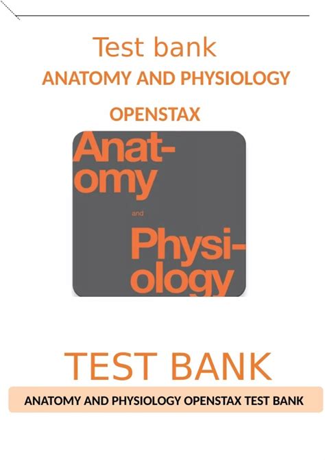 Anatomy And Physiology Openstax Test Bank Anatomy And Physiology