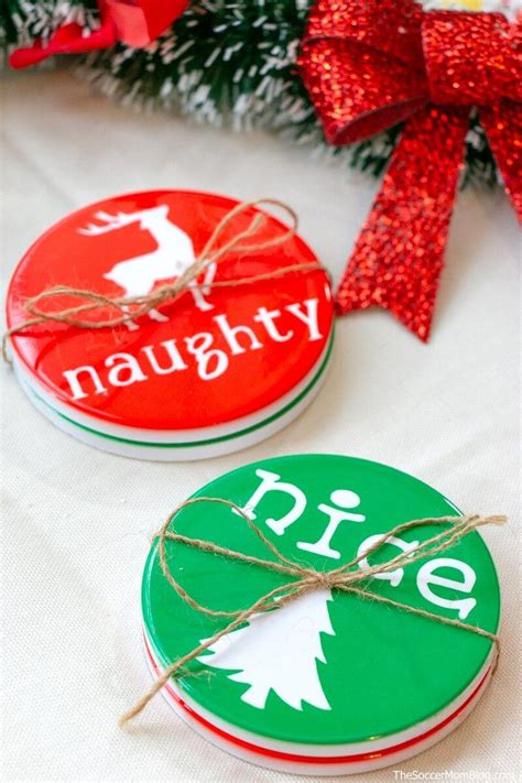 These Vibrant And Festive Christmas Coasters Are Easy To Diy With The Cricut Maker We Ll Show