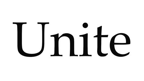 How To Pronounce Unite Youtube