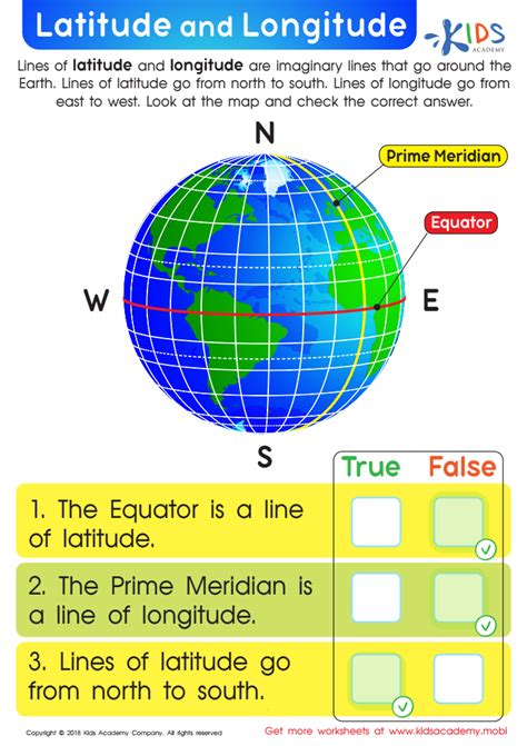 Latitude And Longitude Worksheet For Kids Answers And Completion Rate