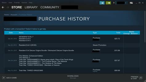 How To Check Your Steam Purchase History