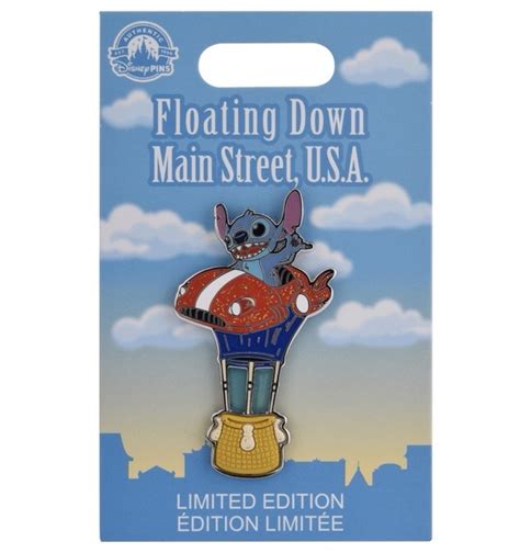 Stitch Floating Down Main Street Usa Completer Disney Pin