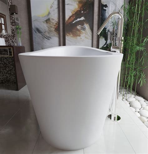 The japanese deep soaking baths are available in any colour, with or without a frame, panel and waste system. Aquatica True Ofuro Freestanding Stone Japanese Soaking ...