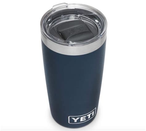 Yeti 10 Oz Tumbler Cup With Magslider Lid Navy Blue Hunting Waterfalls