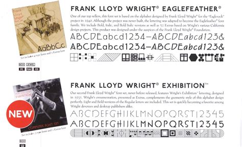 Frank Lloyd Wright Fonts Alphabet Design Frank Lloyd Wright Album