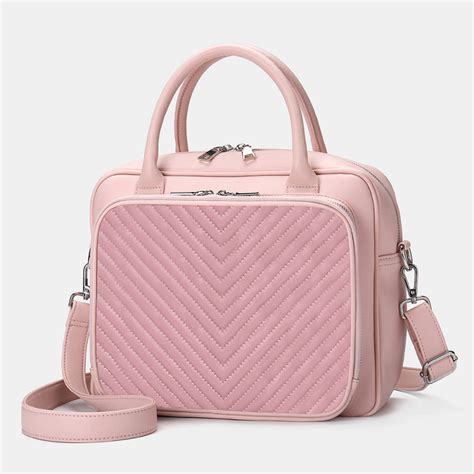 Women Designer Striped Laptop Bag Handbag Crossbody Bag