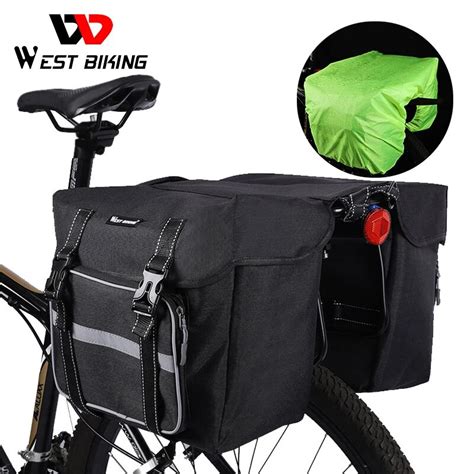 Bike Rack Trunk Bag Double Pannier Bags Waterproof Bicycle Rear Seat Panniers Pack Cycling Rack