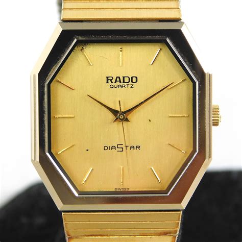 Rado Diastar 13295353 Mens Gold Vintage Watch Swiss Quartz E611 Ebay