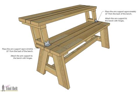 Convertible Picnic Table And Bench Folding Picnic