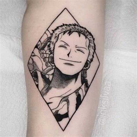 Roronoa Zoro One Piece Tatuagens De Anime Tatuagem De Crochê