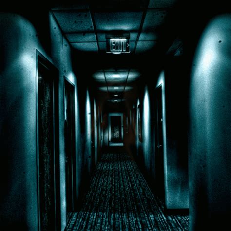 Haunted Hallway With Ghost Hitrecord Image