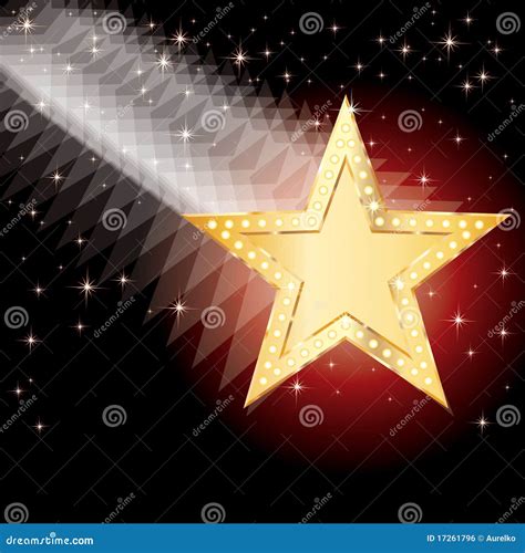Golden Moving Star Royalty Free Stock Image Image 17261796