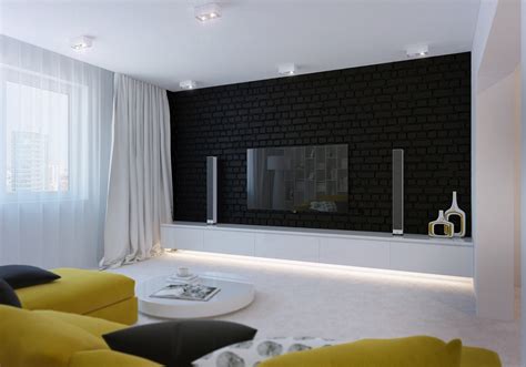 Black And White Brick Wall For Artistic And Astonishing