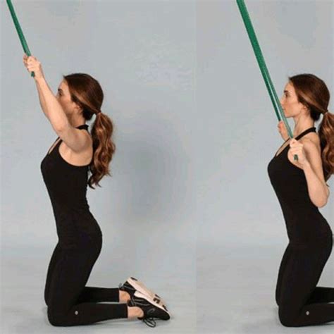 Resistance Band Lat Pull Down By Brittany D Exercise How To Skimble