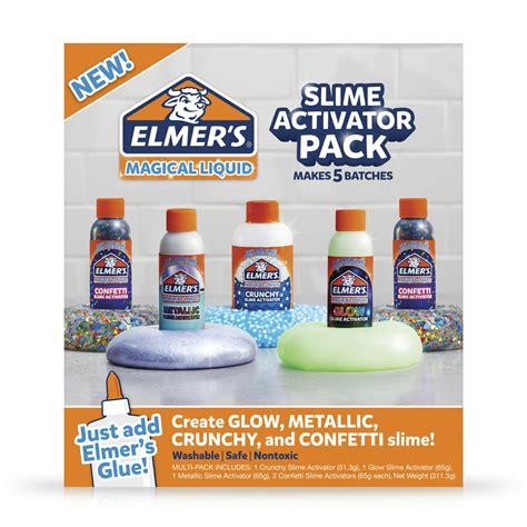 Elmers Slime Activator Variety Pack Magical Liquid Glue Slime