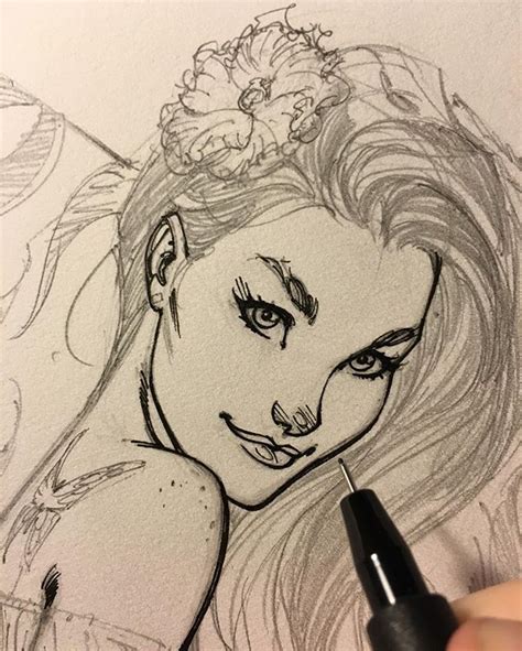 ️ Now Inking That Pretty Girl From Yesterdays Post Thought Today
