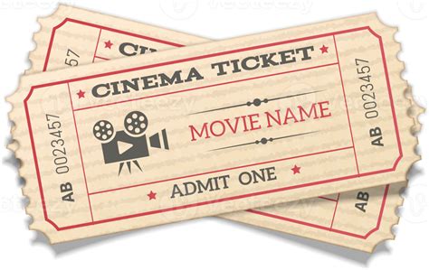 Crossed Pair Retro Cinema Tickets 11835419 Png