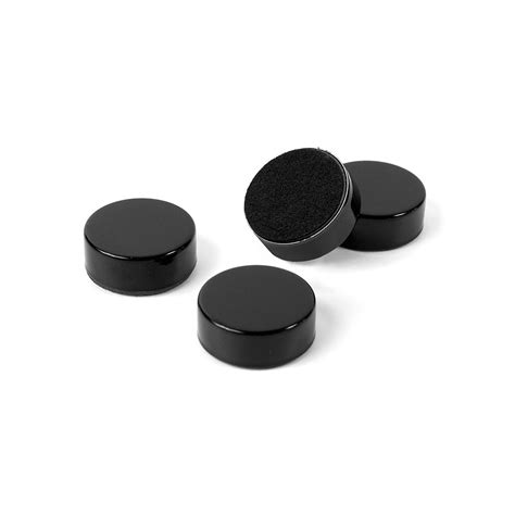 Plain Circular Office Magnets Black 23mm Dia X 9mm Thick