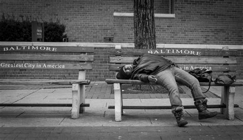 Greatest City In America Man Passed Out On Bench