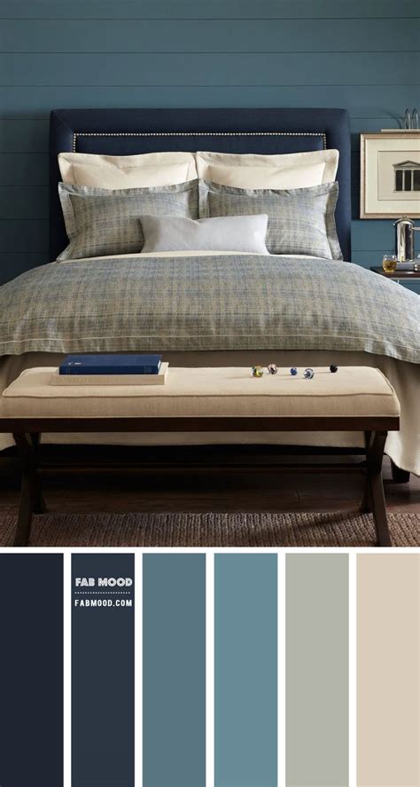 7 Calming Color Palettes For Bedroom Blue Teal And Navy Blue Bedroom