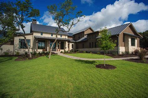 Front porches don't just cover the doorway in a modern farmhouse. Timeless modern farmhouse with elegant-chic interiors in ...