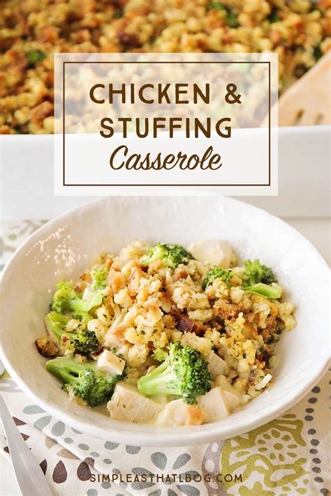 Easy to prepare and delicious. Easy Chicken and Stuffing Casserole