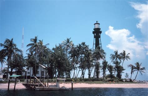 Public Domain Picture The Hillsboro Lighthouse At Pompano Beach ID
