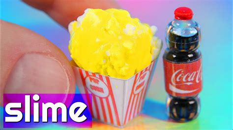 diy miniature popcorn slime youtube