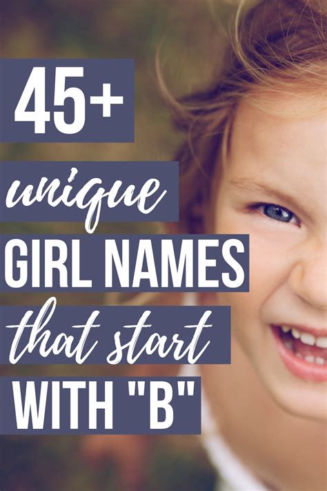Unique Baby Girl Names that Start with B - 2021 The ...