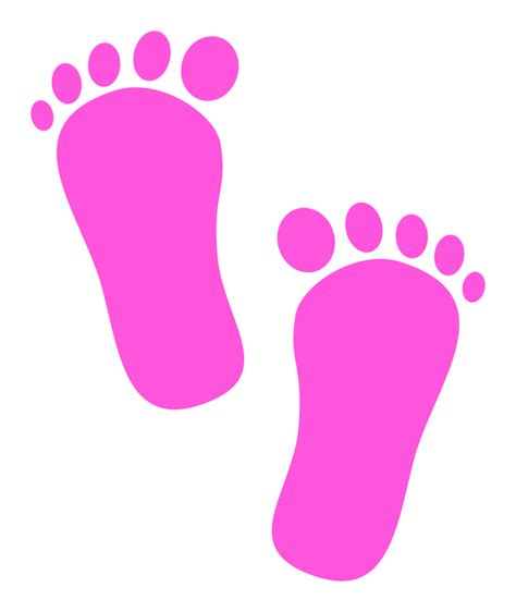 Foot Clipart Pink Baby Foot Pink Baby Transparent Free For Download On