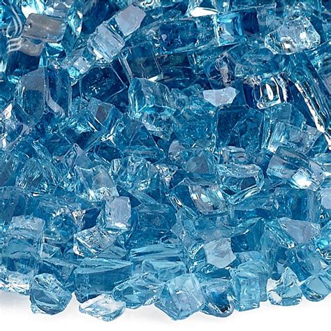 American Fire Glass 1 4 In Pacific Blue Fire Glass 10 Lbs Bag Aff Pabl 10 The Home Depot